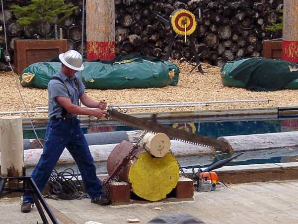 log sawing